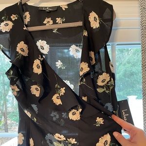 Lulus tie wrap blouse